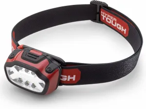 Hyper Tough 150-Lumen LED HEADLAMP 2 Modes,HIGH-Low,IPX4 Water Resistance,3-AAA Batteries,Head Strap,20885