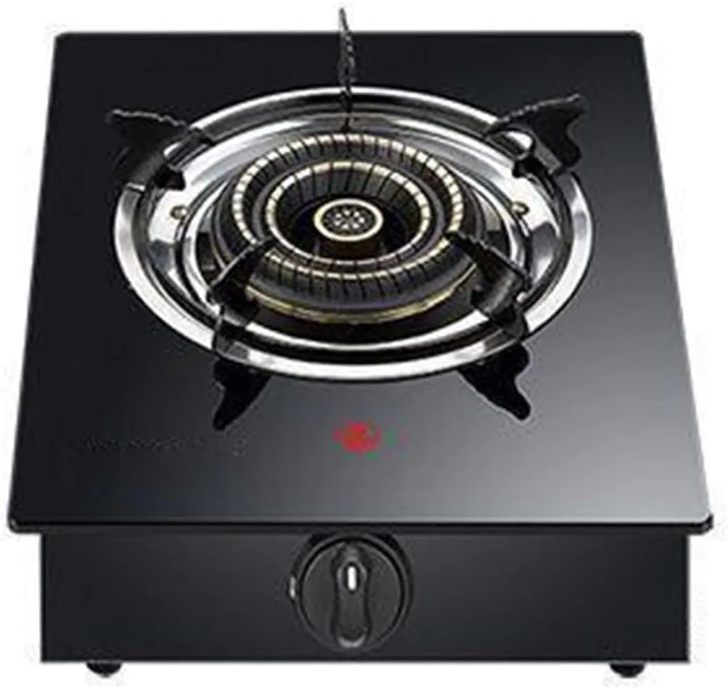 Indoor Portable Built-in Dual-purpose Gas Stove,Table Top Cooker Single Burner Gas Hob,Cast Iron Grille,for Home Camping(NG)