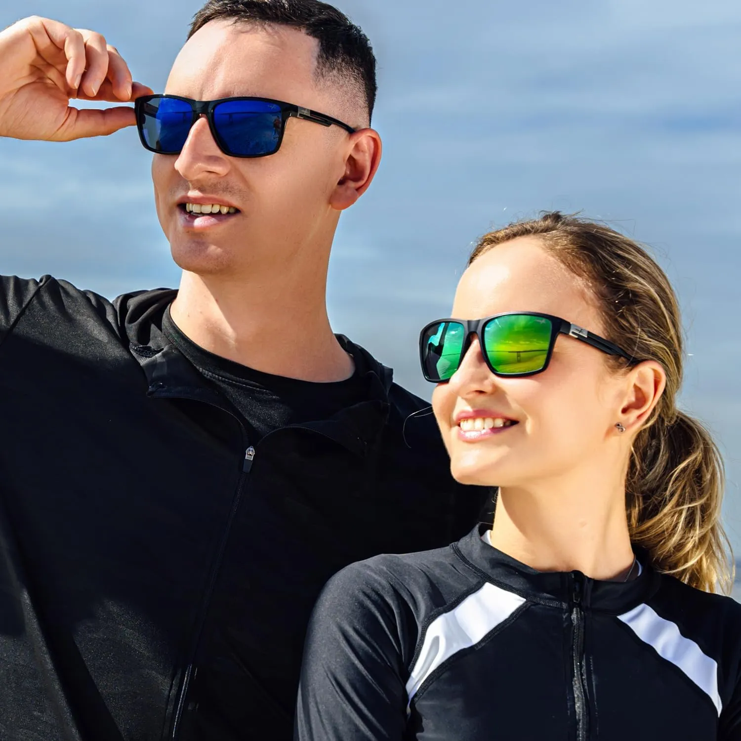 INFI Fishing Polarized Sunglasses for Men Driving Running Golf Sports Glasses Square UV Protection Designer Style Unisex