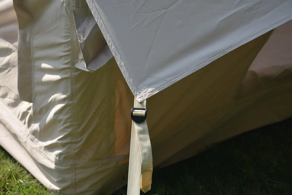 Inflatable Camping Tent with Hand Pump,Waterproof and Windproof,Blow up Tent w/Canopy,Portable Air Glamping Tents,4 Seasons,Easy Setup for 7-8 People