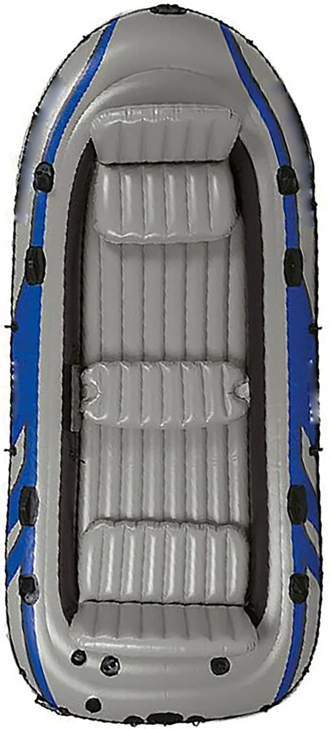 Inflatable Kayak, 5-Person Boat Group Kayak Fishing Inflatable Boat 3-air Chamber Structure Inflatable Boat Rubber Boat