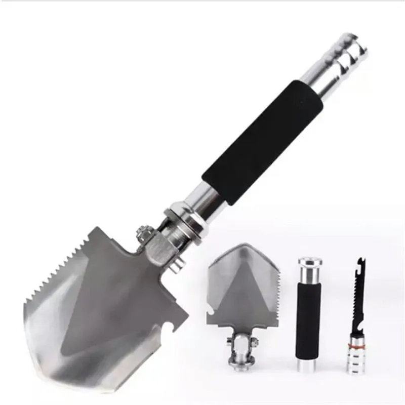 Innovative camping military scoop outdoor shovel Foldable survival equipment self multifunctional shovels camping Mini engineer Bargain price Mini