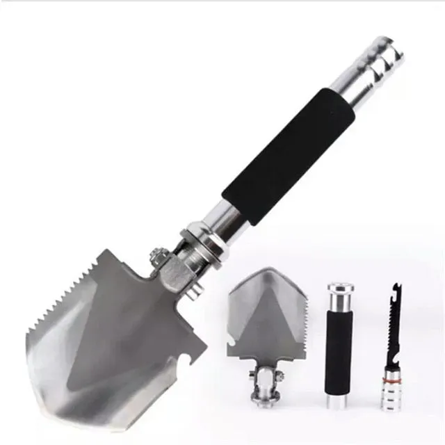 Innovative camping military scoop outdoor shovel Foldable survival equipment self multifunctional shovels camping Mini engineer Bargain price Mini