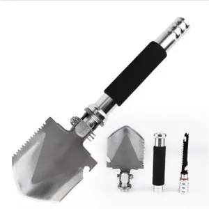 Innovative camping military scoop outdoor shovel Foldable survival equipment self multifunctional shovels camping Mini engineer Bargain price Mini