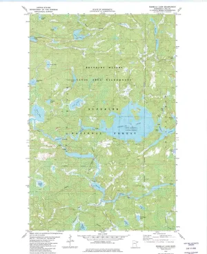 Isabella Lake MN topo map, 1:24000 Scale, 7.5 X 7.5 Minute, Historical, 1981, Updated 1982, 27.23 x 21.53 in