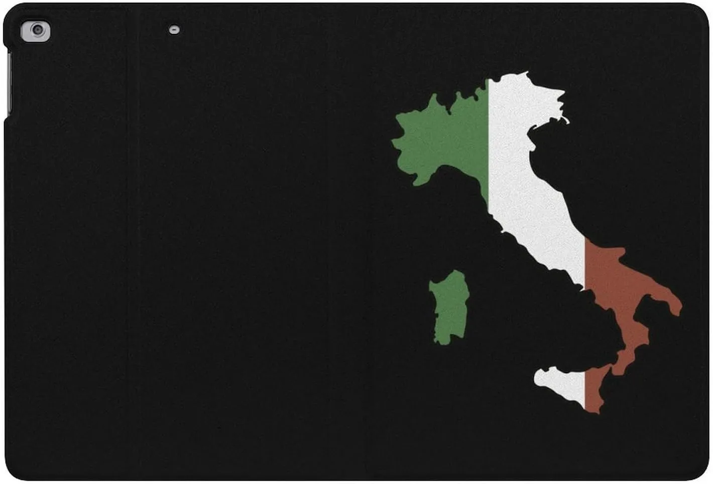 Italy Map Flag Fashion Case Compatible with ipad 2017/2018/Air1/Air2 (9.7in) Waterproof Protective Cover Adjustable Stand Auto Sleep/Wake, style