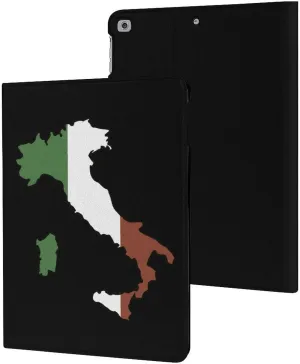 Italy Map Flag Fashion Case Compatible with ipad 2017/2018/Air1/Air2 (9.7in) Waterproof Protective Cover Adjustable Stand Auto Sleep/Wake, style