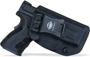 IWB Kydex Holster Custom Fits: Springfield XD MOD .2 3" Sub-Compact 9MM / .40 S&W Pistol - Inside Waistband - Adj. Cant Retention - Cover Mag-Button - No Wear - No Jitter