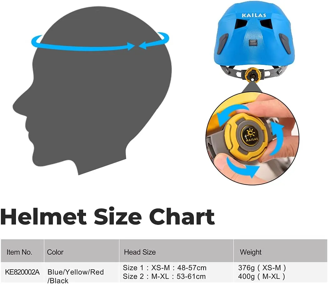 KAILAS Aegis Climbing Helmet Men Rock Rescue Helmet Womens Lightweight Mountaineering Hiking Caving Helmet Adults Work Safety Helmet