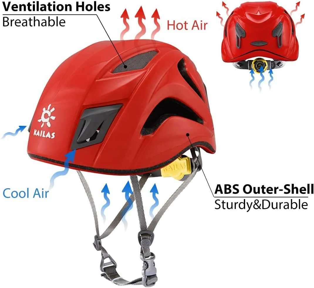 Kailas Rock Climbing Helmet Men Mountaineering Helmet Arborist Helmet Hiking Caving Search and Rescue Tree Climbing Helmet Adjustable
