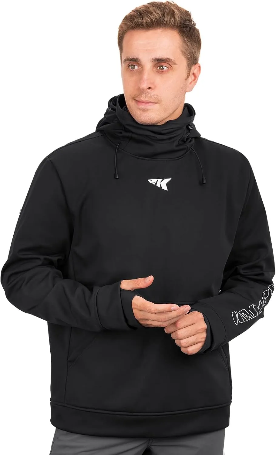 KastKing Mountain Mist Fishing Hoodie Water Resistant Windproof, Breathable Fleece Lining, Built-In Neck Gaiter & Thumb Holes