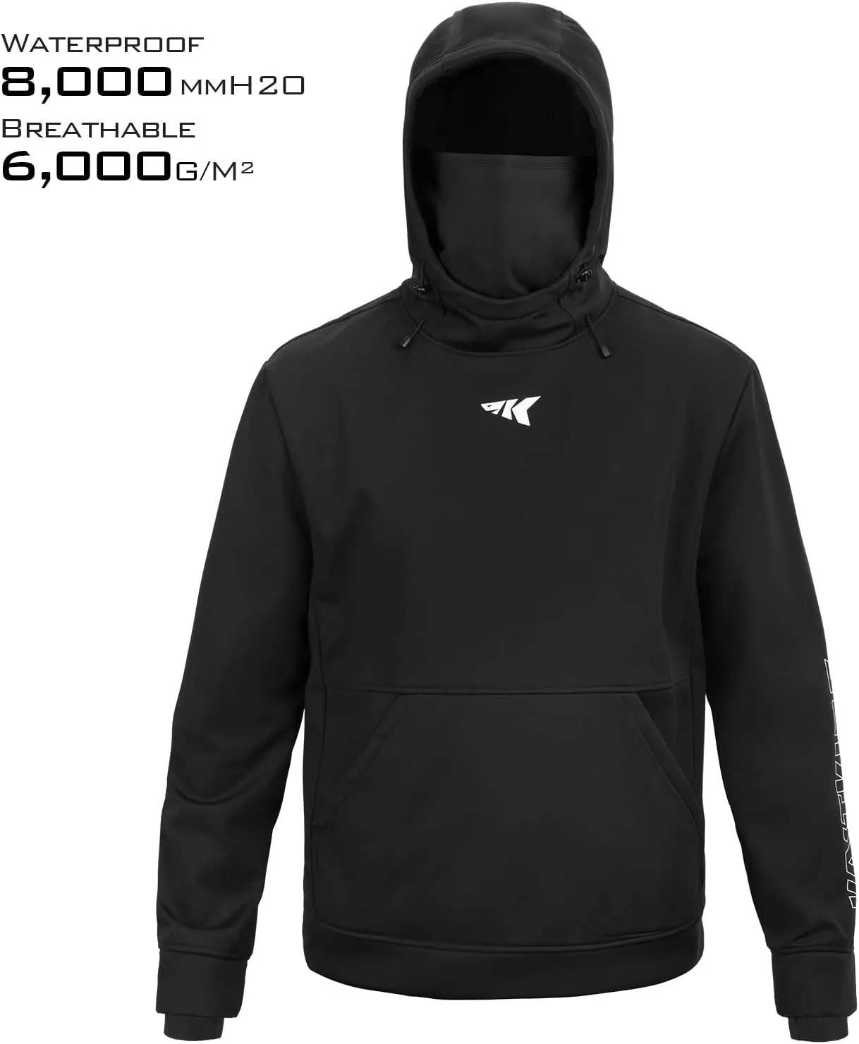 KastKing Mountain Mist Fishing Hoodie Water Resistant Windproof, Breathable Fleece Lining, Built-In Neck Gaiter & Thumb Holes