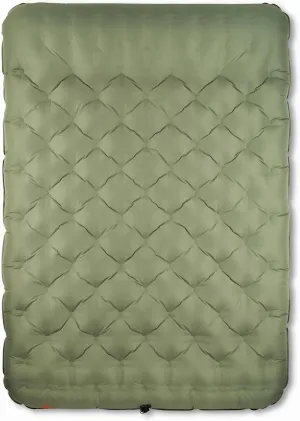 Kelty Kush Queen Air Bed W/Battery-Powered Pump, PVC-Free Queen Air Mattress, Comfy and Plush 6-inch Pad, Carry Bag Included - Indoor/Outdoor Camping Air Bed
