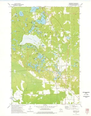 Kempster WI topo map, 1:24000 Scale, 7.5 X 7.5 Minute, Historical, 1973, Updated 1977, 27.21 x 21.53 in
