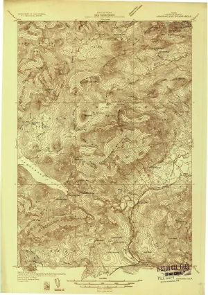 Kennebago Lake ME topo map, 1:48000 Scale, 15 X 15 Minute, Historical, 1932, 27.4 x 19.3 in