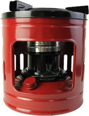 Kerosene Stove Camping Stove for 2-3 People, Compact Outdoor Burner for Heating Cooking Boiling Water, Red, 1.5L, 21cm Diameter, Low Fuel Consumption Kerosene Stove Heater