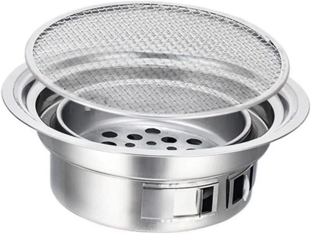 KESYOO 1 Set Portable Stainless Steel Barbecue Grill Compact Stove for Outdoor Cooking for Camping Picnics and Garden Gatherings Durable Lightweight Supplies