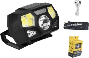 KESYOO 2pcs Charging Headlamp Rechargeable Camping Light Portable Bike Red Headlamp Camping Light Rechargeable Flashlights Headlamps Outdoor LED Motion Sensor Lamp Black