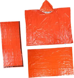 KESYOO Emergency Sleeping Sack Thermal Blanket Tent Raincoat Set Compact Travel Gear
