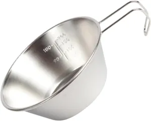 KESYOO Stainless Steel Salad Bowl Cups Foldable Portable Water Camping Small Wine Cup Compact Bowl Reusable