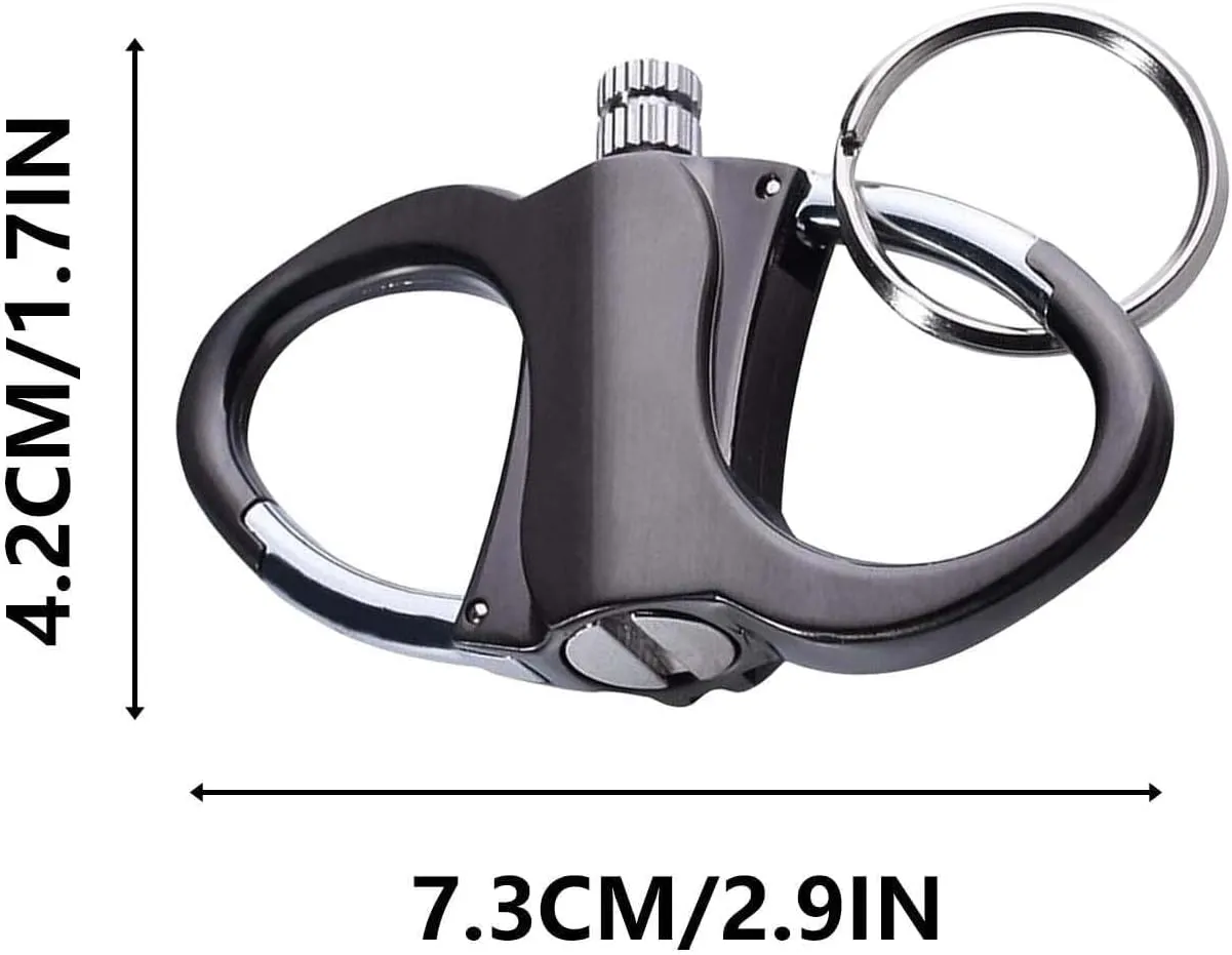 Keychain Lighter, Keychain Lighter Match Strike for Outdoor Adventure Survival and Home, Waterproof and Windproof Portable Compact, Gift for Survivalists or Gadget Lovers(2sliver)