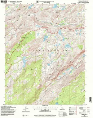 Kibbie Lake CA topo map, 1:24000 Scale, 7.5 X 7.5 Minute, Historical, 2001, Updated 2004, 26.7 x 21.4 in