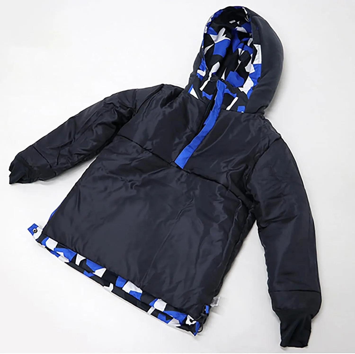 Kid's Ski Jacket 𝗪aterproof Coat Boys Girls Warm Fleece Snowboarding Jackets with Hood Winter Snow