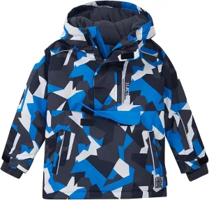 Kid's Ski Jacket 𝗪aterproof Coat Boys Girls Warm Fleece Snowboarding Jackets with Hood Winter Snow