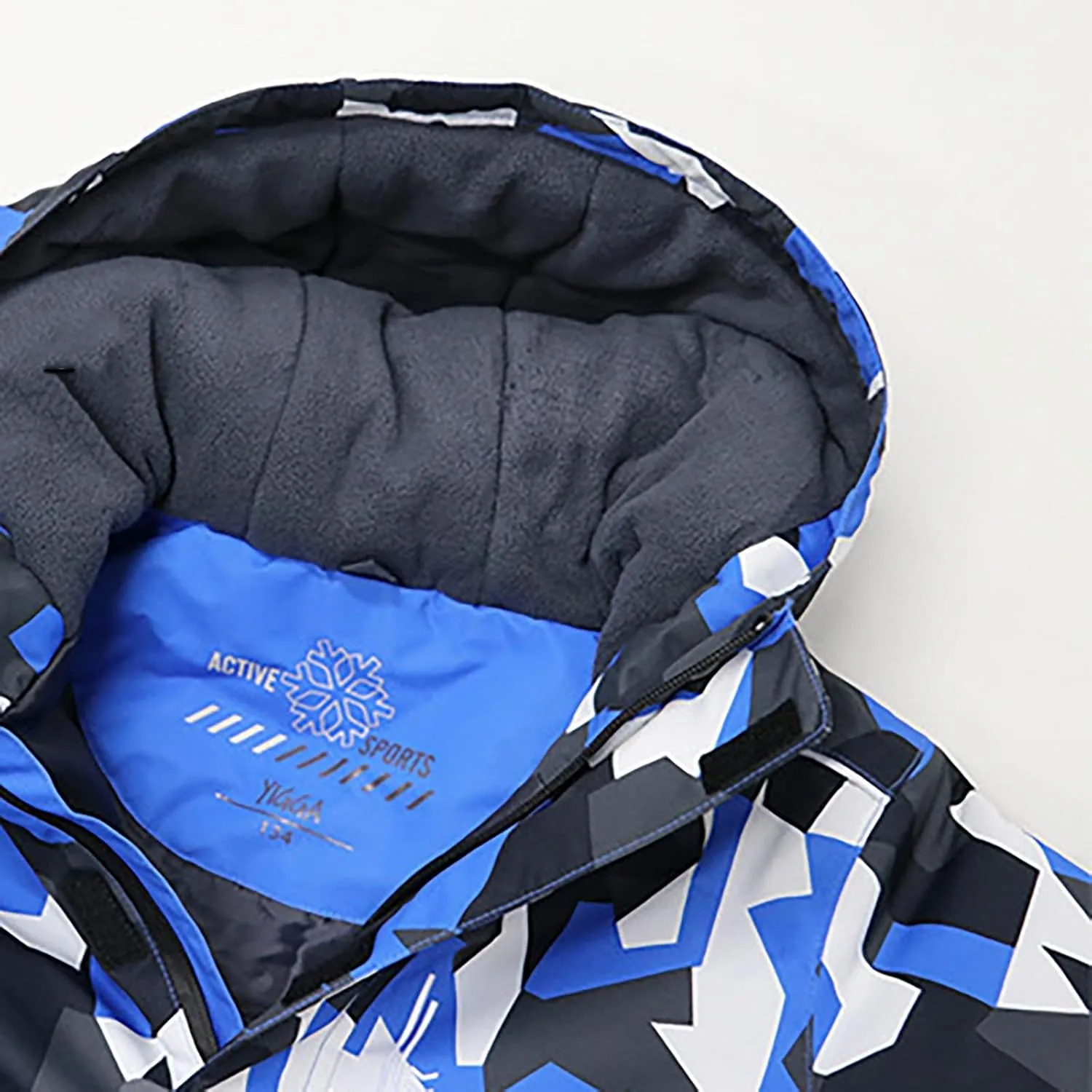 Kid's Ski Jacket 𝗪aterproof Coat Boys Girls Warm Fleece Snowboarding Jackets with Hood Winter Snow
