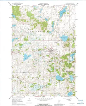 Kimball MN topo map, 1:24000 Scale, 7.5 X 7.5 Minute, Historical, 1967, Updated 1988, 27.23 x 21.53 in