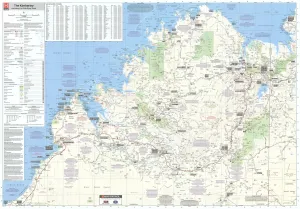 Kimberley Hema 1430 x 1000mm Supermap Laminated Wall Map