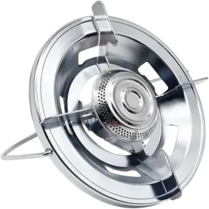 Kisangel Portable Camping Stove Compact Outdoor Gas Burner for Hiking Bbq and Family Cooking Lightweight Stove Safe Material for Easy Carrying and -term Use