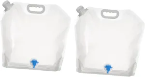 Kisangel Portable Water Storage Bag 2pcs Large Capacity Outdoor Water Container