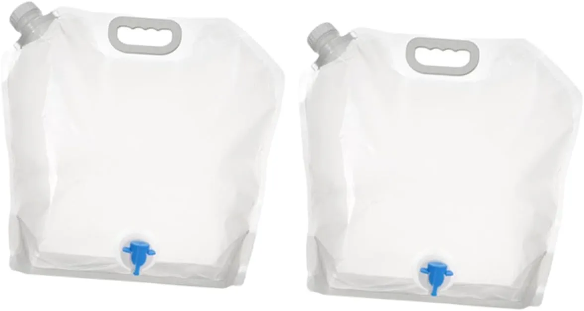 Kisangel Portable Water Storage Bag 2pcs Large Capacity Outdoor Water Container