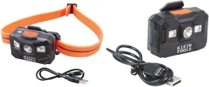 Klein Tools Rechargeable LED Headlamps for Work and Outdoors