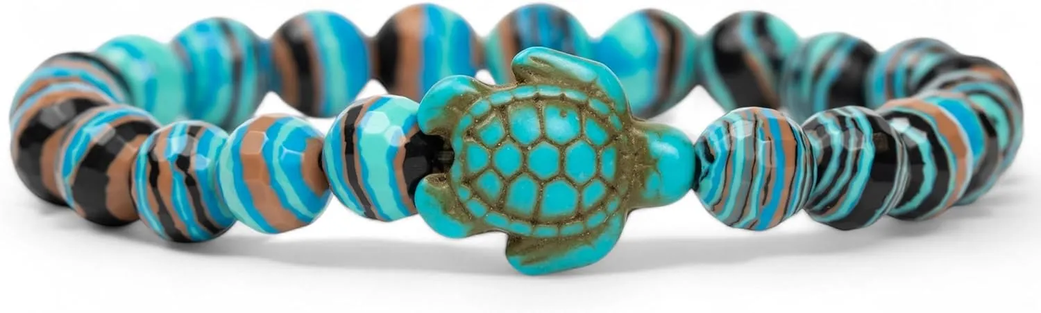 KoaKoa Sparkle Sea Turtle Tracking Bracelet, helps save sea turtles, one size fits most Men and Women
