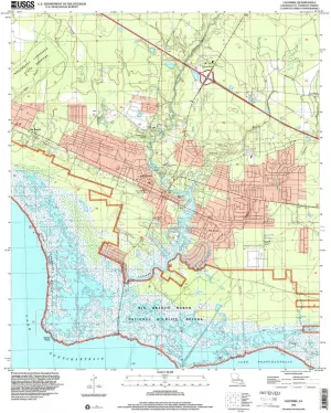 Lacombe LA topo map, 1:24000 Scale, 7.5 X 7.5 Minute, Historical, 1998, Updated 2001, 26.7 x 21.6 in