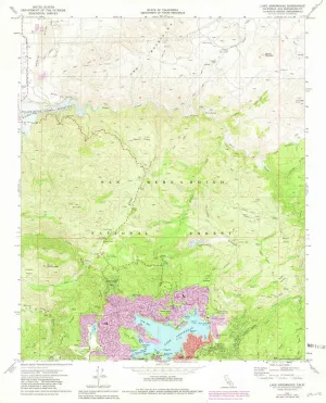 Lake Arrowhead CA topo map, 1:24000 Scale, 7.5 X 7.5 Minute, Historical, 1971, Updated 1981, 26.8 x 22 in