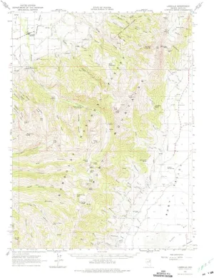Lamoille NV topo map, 1:62500 Scale, 15 X 15 Minute, Historical, 1962, Updated 1975, 21.9 x 18 in