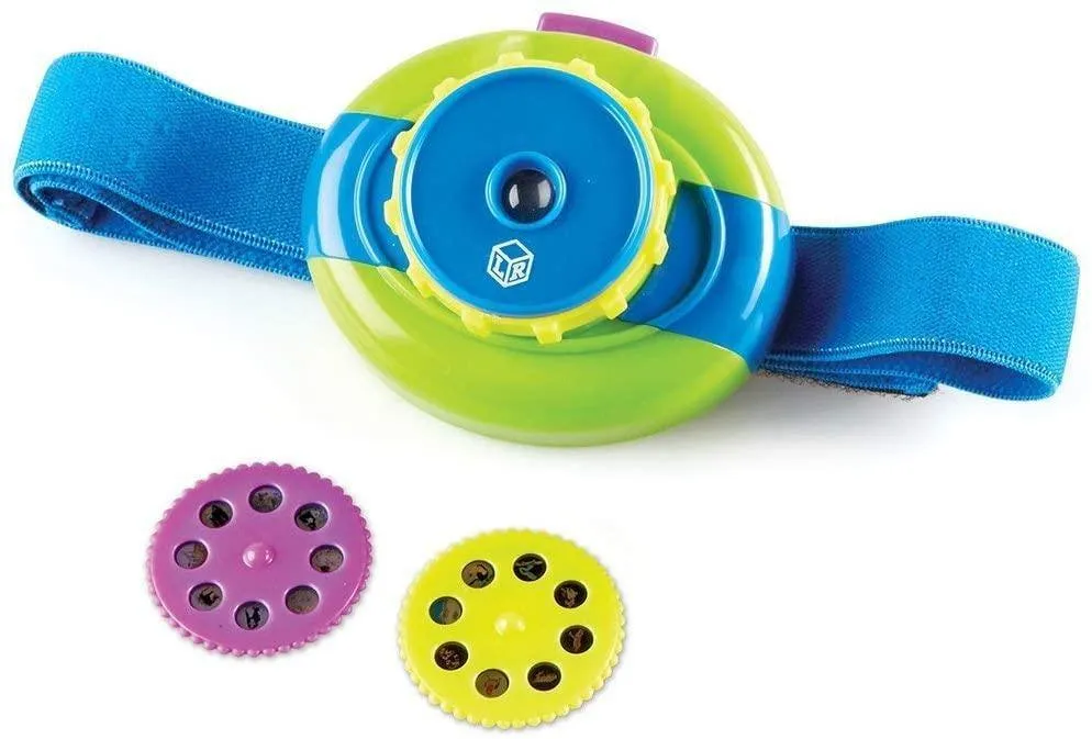Learning Resources Primary Science Headlamp Projector with Adjustable Strap & Animal Discs