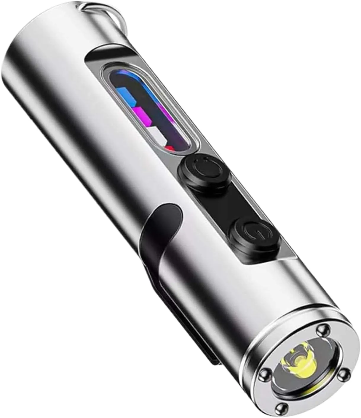LED Handheld Torches - Heavy Duty Flashlight, Portable Bright Beam Light | Rugged LED Torch with USB Charging Port for Survival Gear Search Tasks Adventure Travel Home Powers Cuts or Night Walks