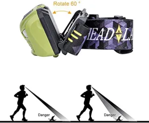 LED Head Torch,Headlamp-Headlamp Flashlight with White Light Plus Travel Case - Super Bright Headlight for Hiking Running Camping