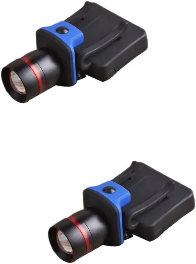 LED Headlamp 2pcs Clip on Headlight Fishing Head lamp Clip on headlamp LED headlamp LED Headlight Headlights hat Clip Torch to Rotate Mini LED Headlight(Blackx2pcs,Mediumx3pcs)