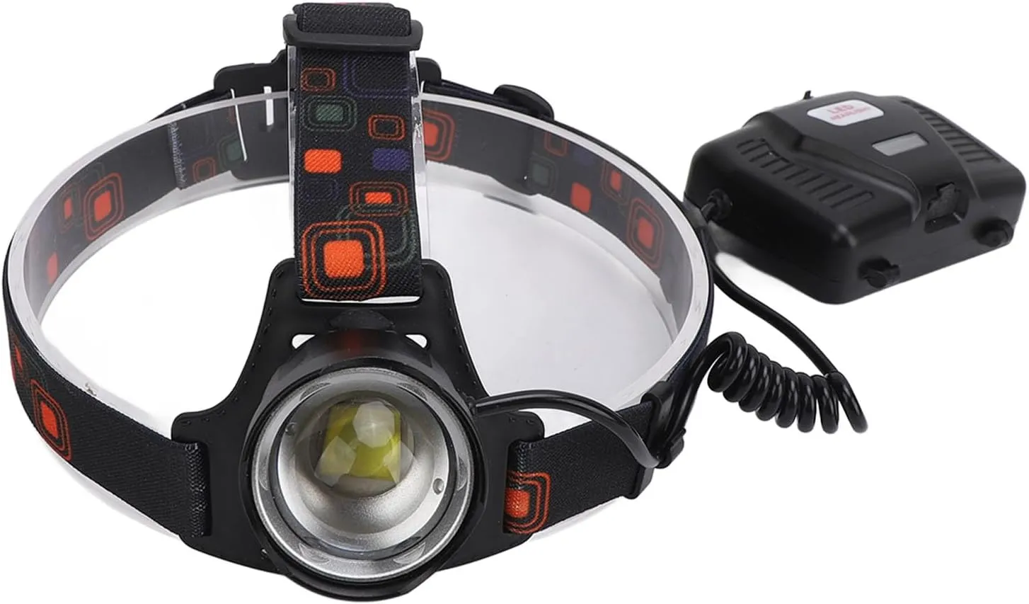 LED Headlamp, High Power Headlamp Adjustable Lighting Modes Telescopic Headlamp Flashlight for Outdoor Hiking