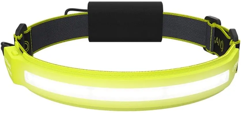 LED Headlamp, Liteband PRO 1000 Lumen Super Bright Head Lamp, Powerful Rechargeable Battery Powered Tactical Headlamps, Camping, Running, Hard Hat Light, Best Rated Forehead Flashlight, Yellow