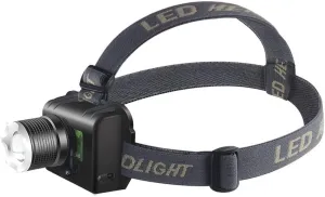 LED Headlamp Rechargeable, Super Bright Head Lamp, Super Bright Head-Mounted Induction Night Fishing Fishing Miner's lamp Household Flashlight Outdoor Long