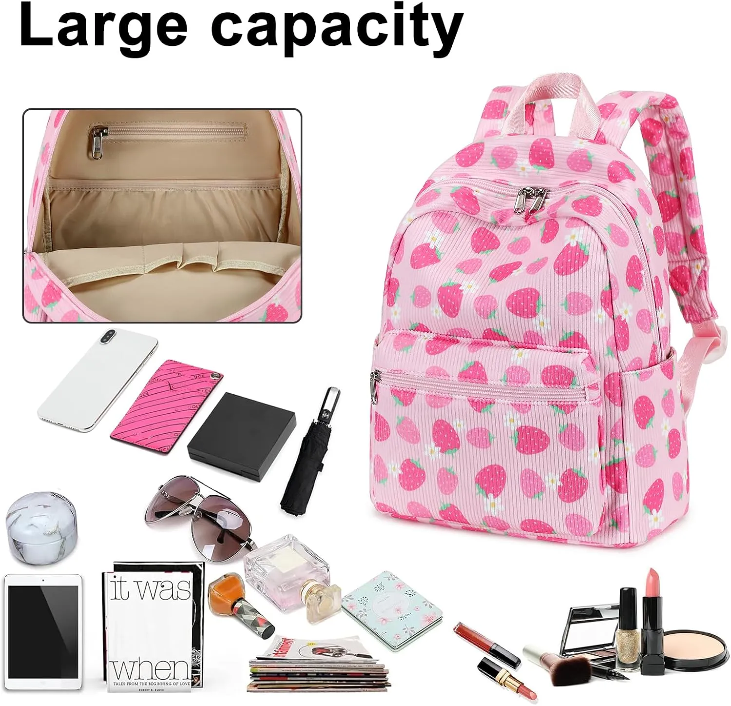 LEDAOU Mini Backpack Girls Cute Small Backpack Purse for Women Teens Kids School Travel Shoulder Purse Bag