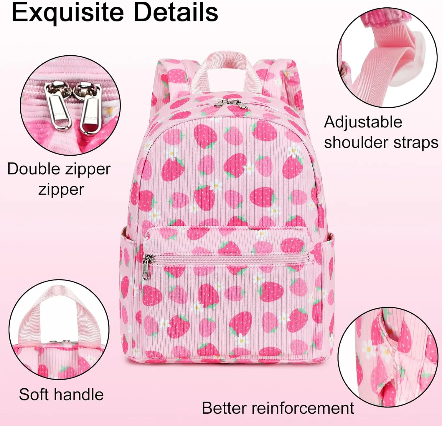 LEDAOU Mini Backpack Girls Cute Small Backpack Purse for Women Teens Kids School Travel Shoulder Purse Bag