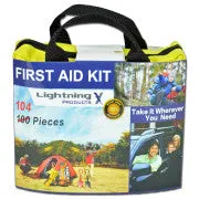 Lightning X Hi-Vis 104 Piece Emergency First Aid Survival Kit