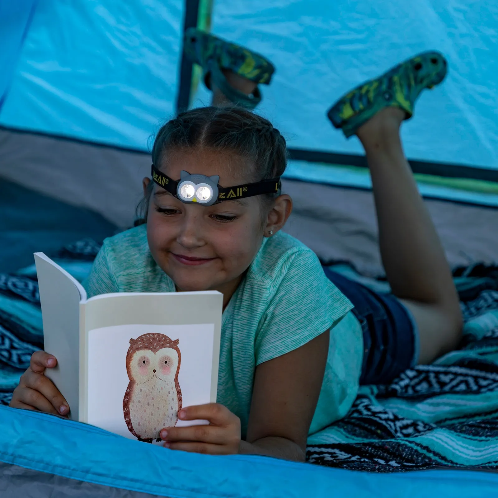 LitezAll Owl Themed Headlamp and Lantern Combo